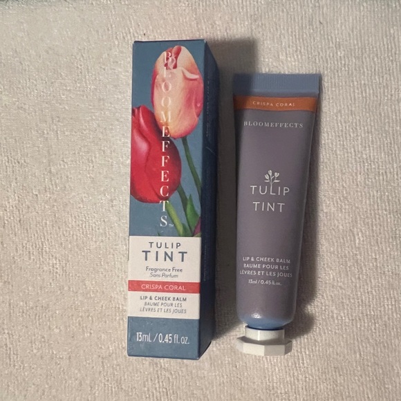 🌷NIB🌷 BLOOM EFFECTS Tulip Tint Lip & Cheek Balm in Crispa Coral - Picture 7 of 7